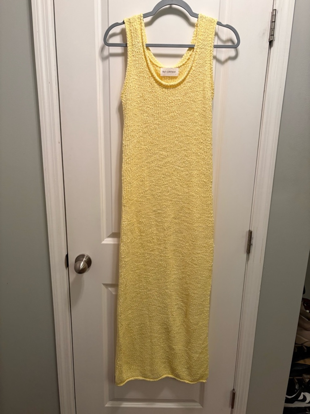 Self Contrast Tank Dress NEW